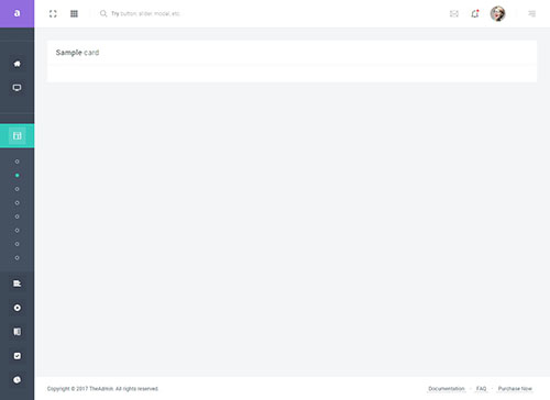 Layout folded sidebar page